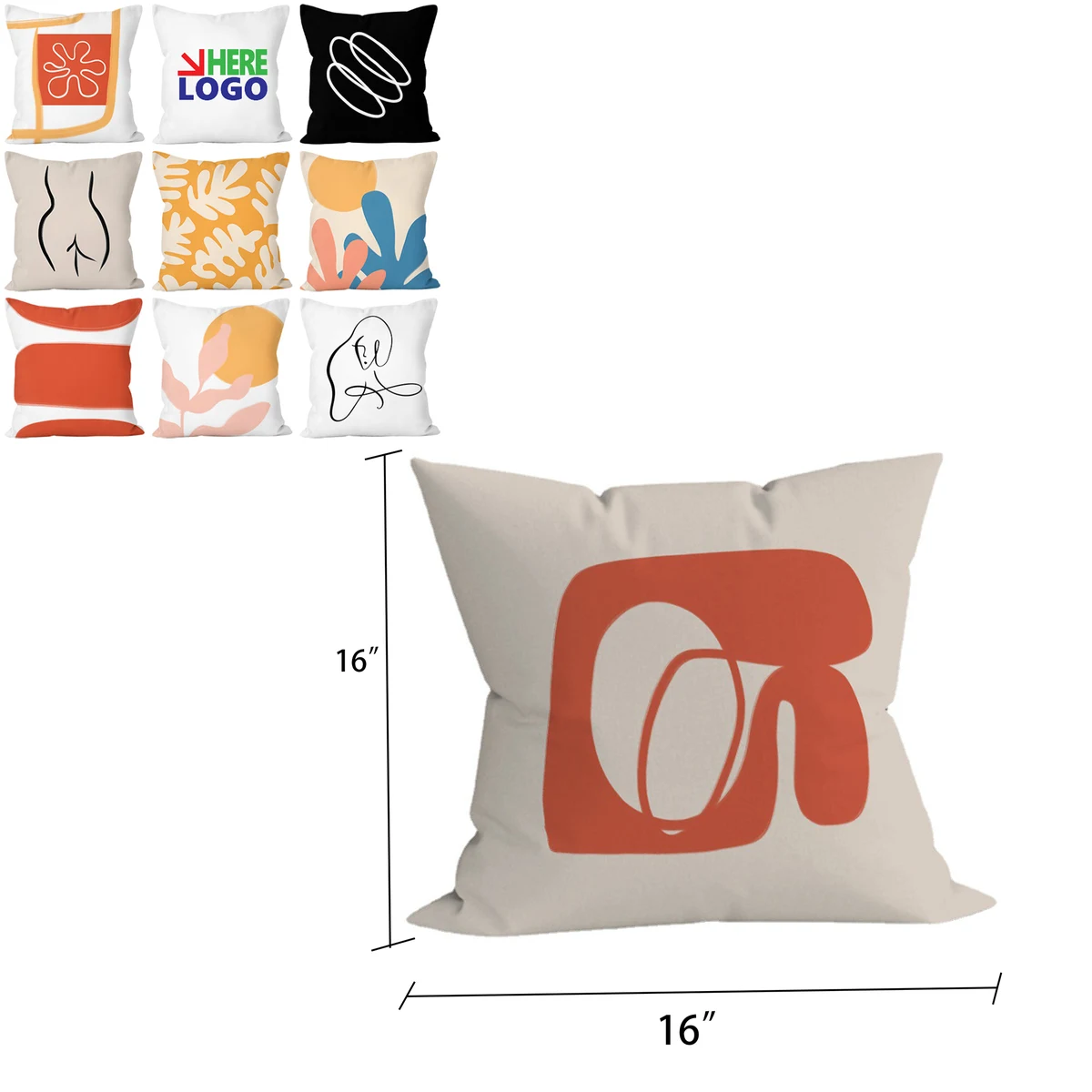 Full Color Custom Double-Sided Pillow With Pillow Core 1