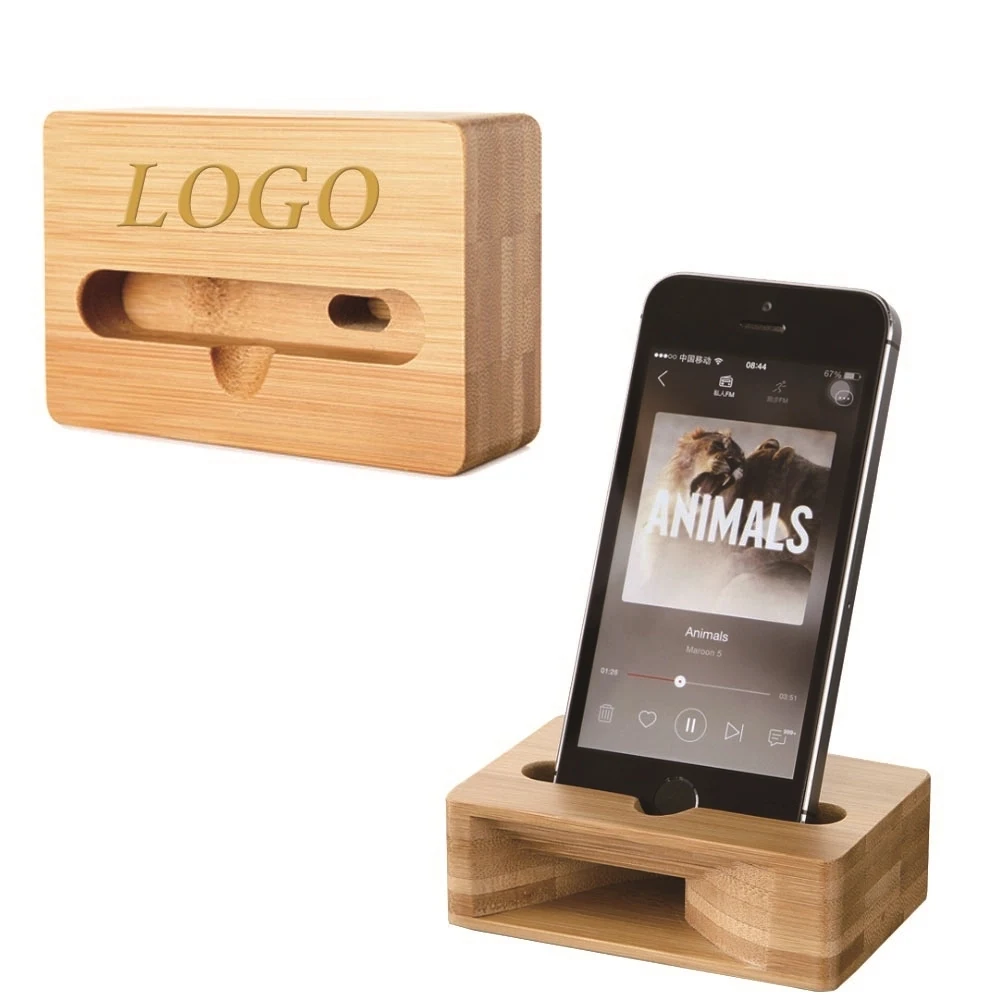Cell Phone Wooden Speaker Stand Holder 1
