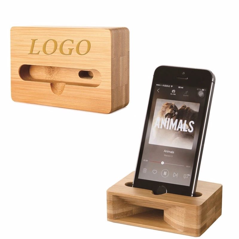 Cell Phone Wooden Speaker Stand Holder