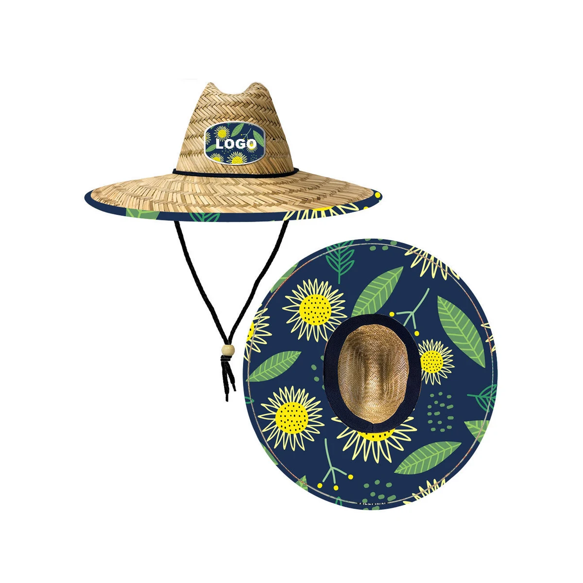 MOQ50 Beach Woven Straw Hat 1