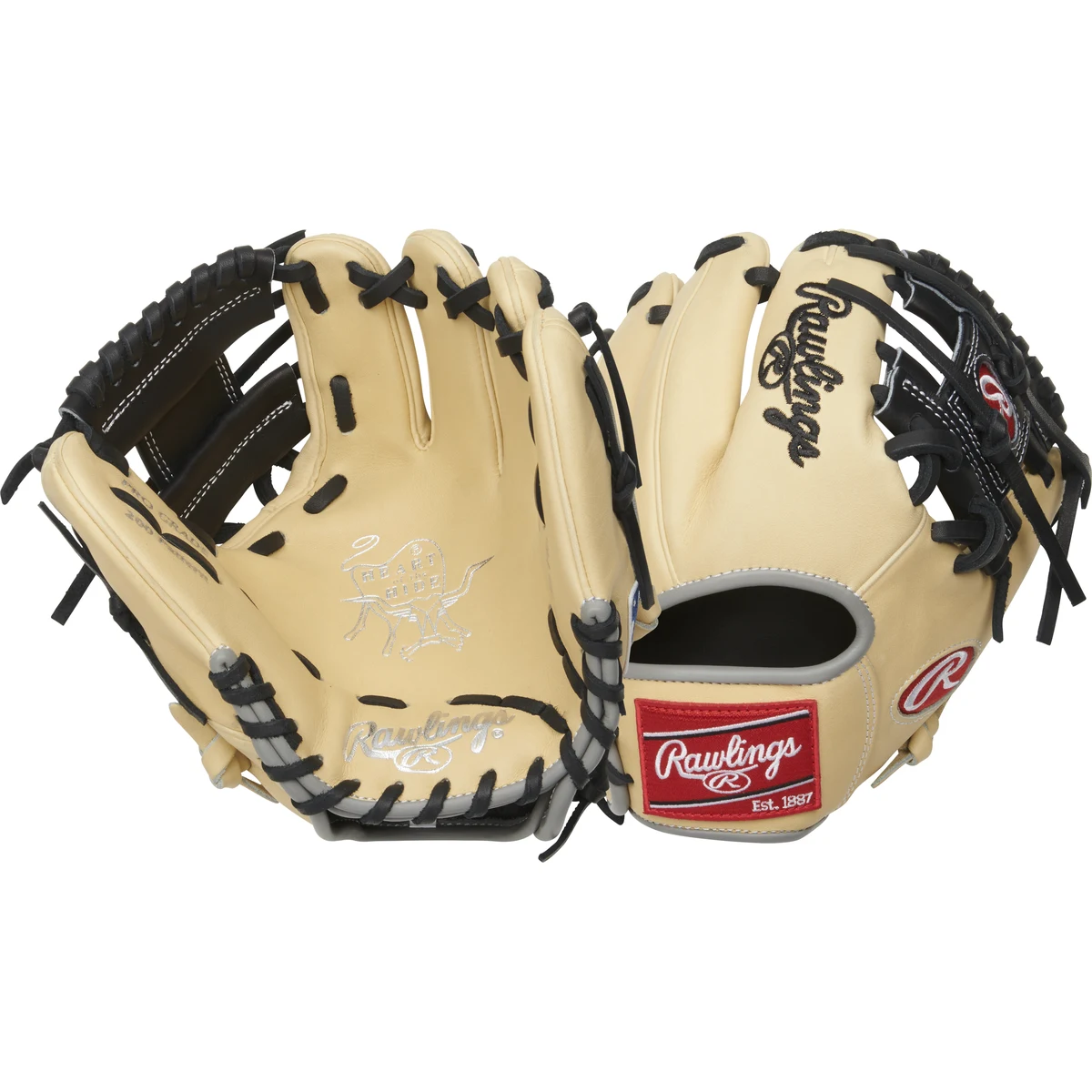 Rawlings Heart of the Hide 9.5 in Baseball Glove, Training 1