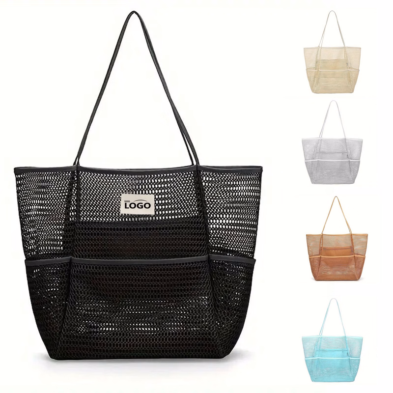 Dual-Layer Mesh Beach Tote Bag