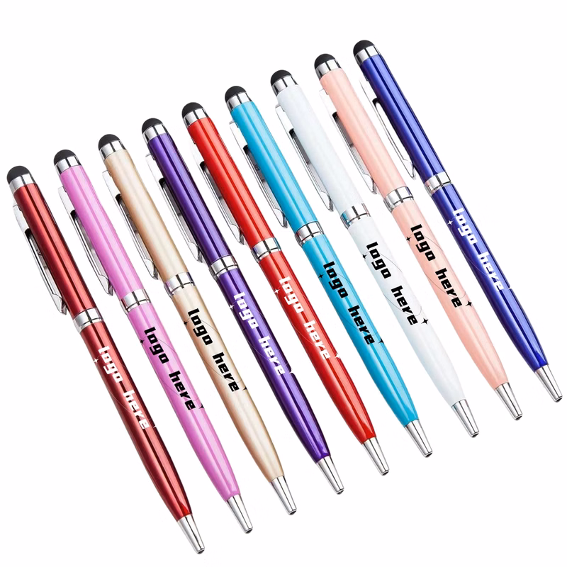 Metallic Slim Twister Stylus Ballpoint MOQ100