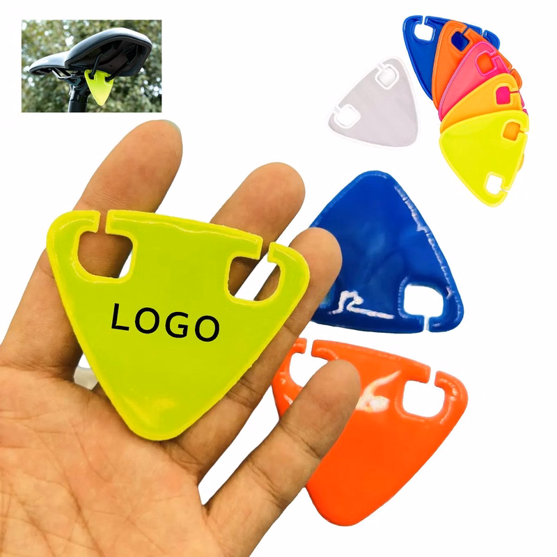 Custom Triangle Bike Reflector - Saddle Mount