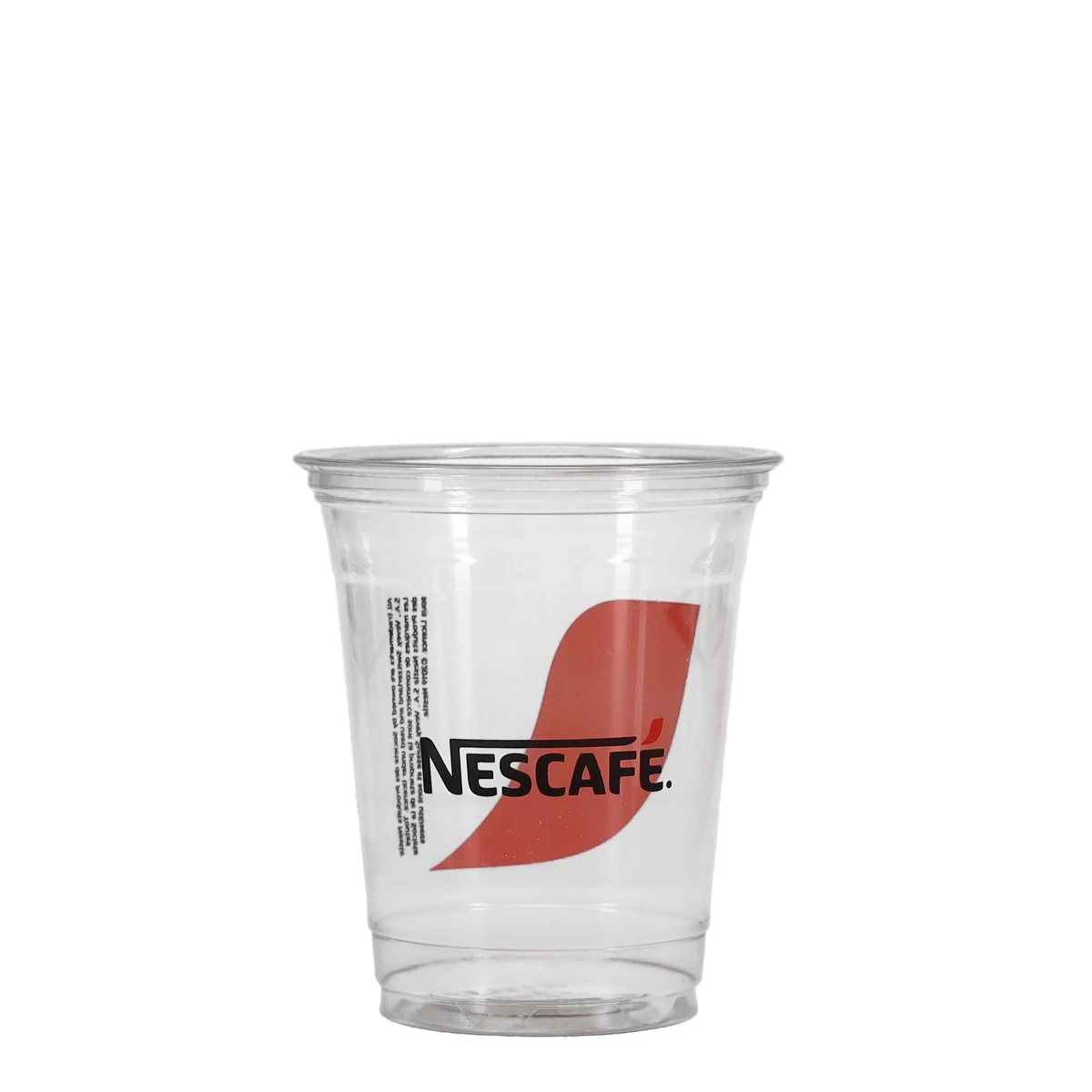 12/14 oz Soft Sided Plastic Cup Clear Hi-Speed Print 1
