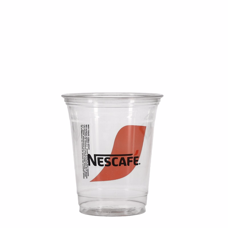 12/14 oz Soft Sided Plastic Cup Clear Hi-Speed Print