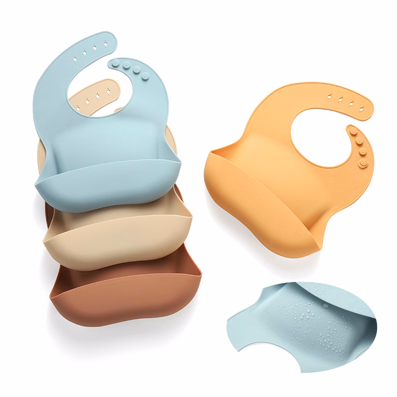 Silicone Snap-On Baby Bib