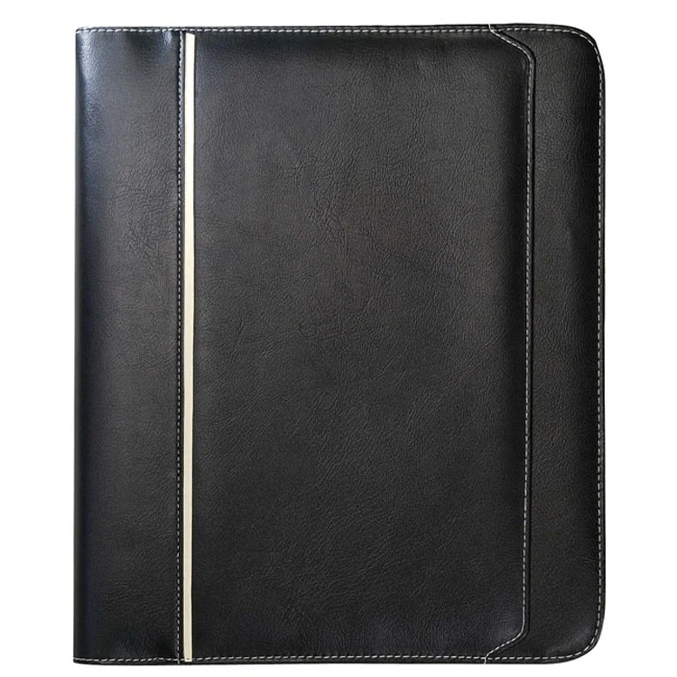 Leatherette Zippered Binder Padfolio 1