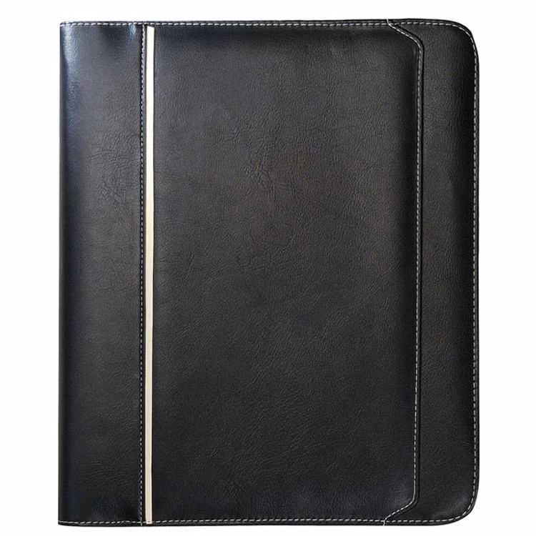 Leatherette Zippered Binder Padfolio