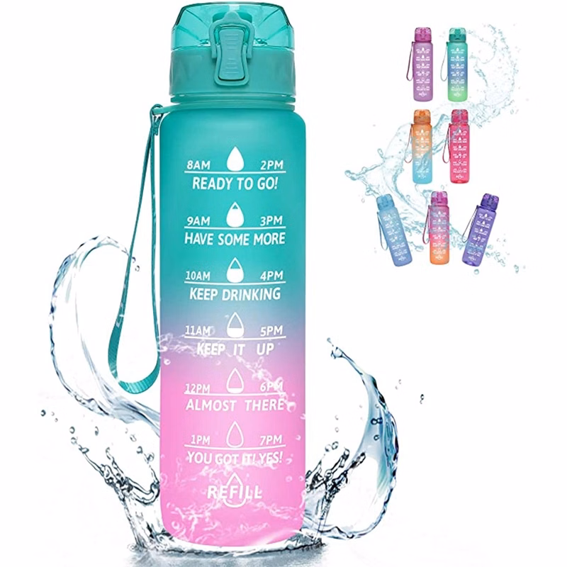 32oz Bottle With Time Marker For Adults