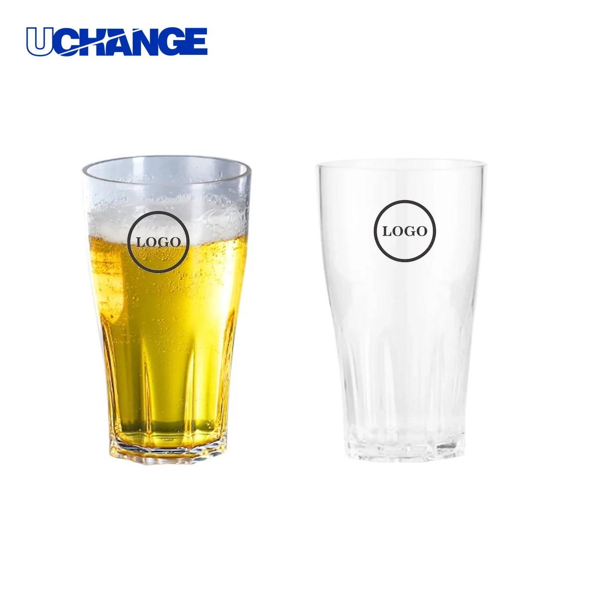 16 oz Clear Acrylic Pint Beer Cup Drinkware for Bars 1