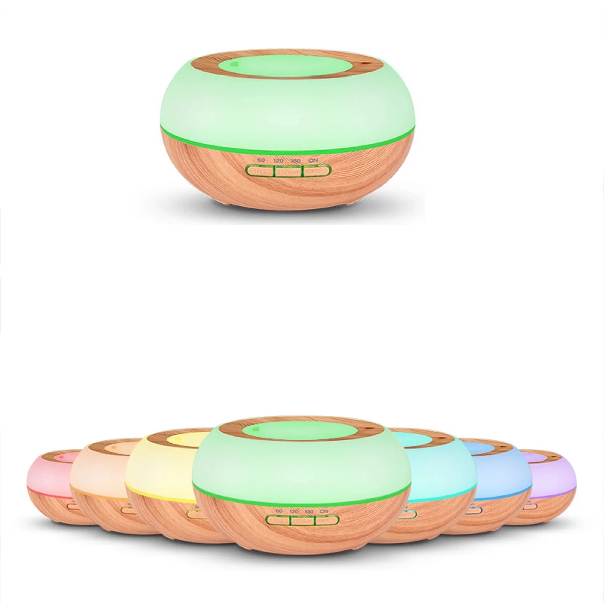 300 ml Bowl Shape Wood Grain Aroma Diffuser Humidifier 1