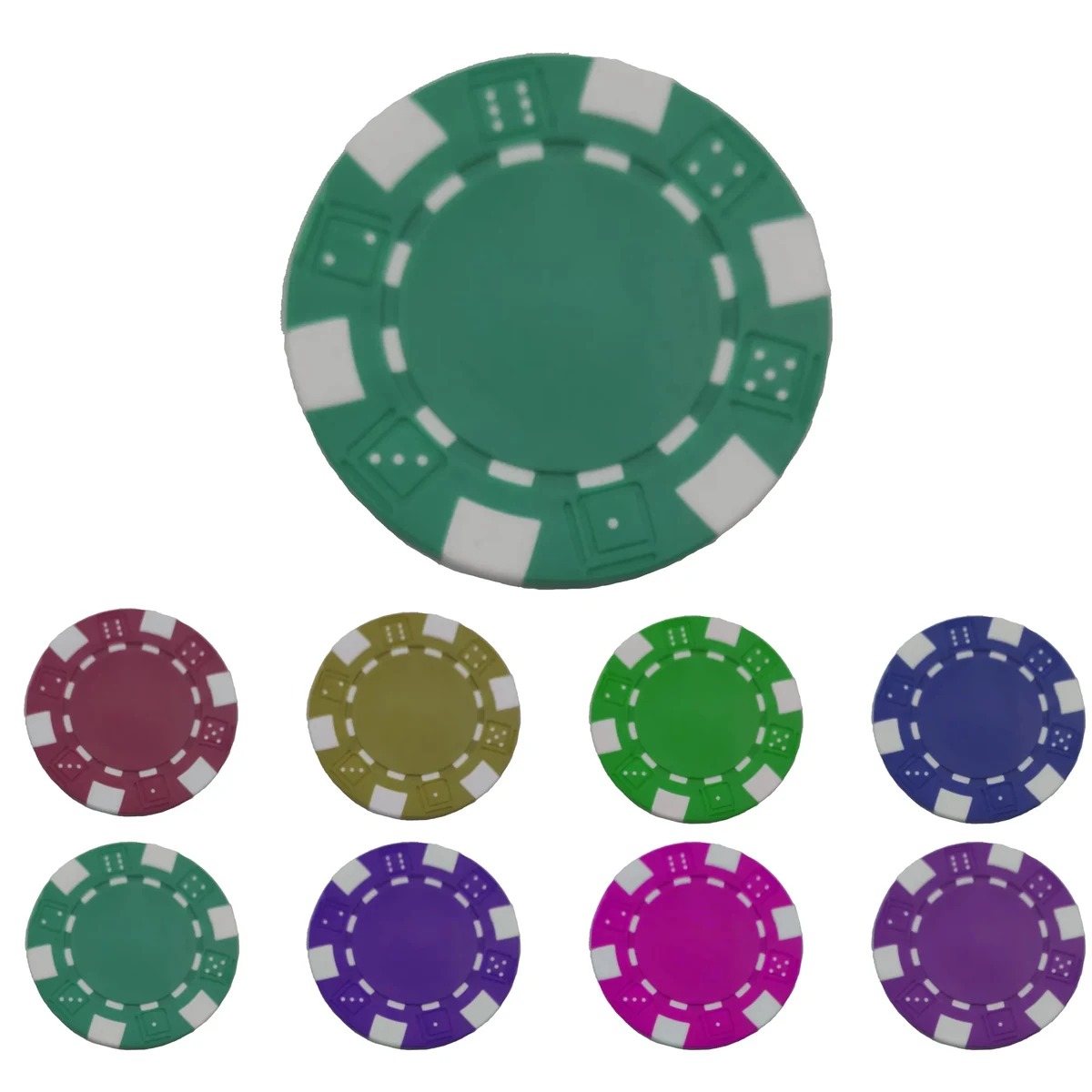 Full Color Poker Chips MOQ 100PCS 1