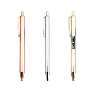 Pure Color Click Activated Metal Pen 1