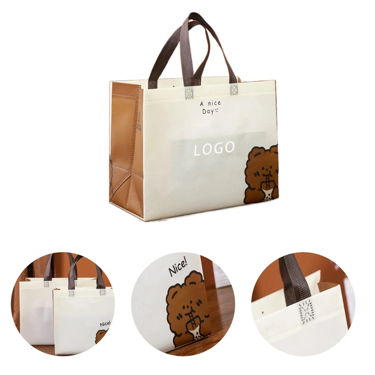 Eco-Friendly Non-Woven Gift Bag With Logo For Shopping 1
