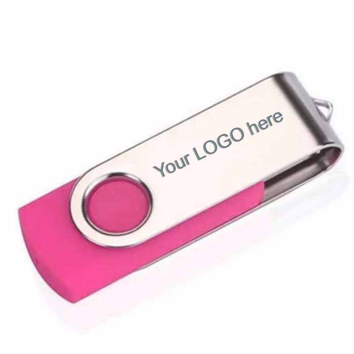Breast Cancer Awareness 16GB USB 2.0 Swivel Flashdrives