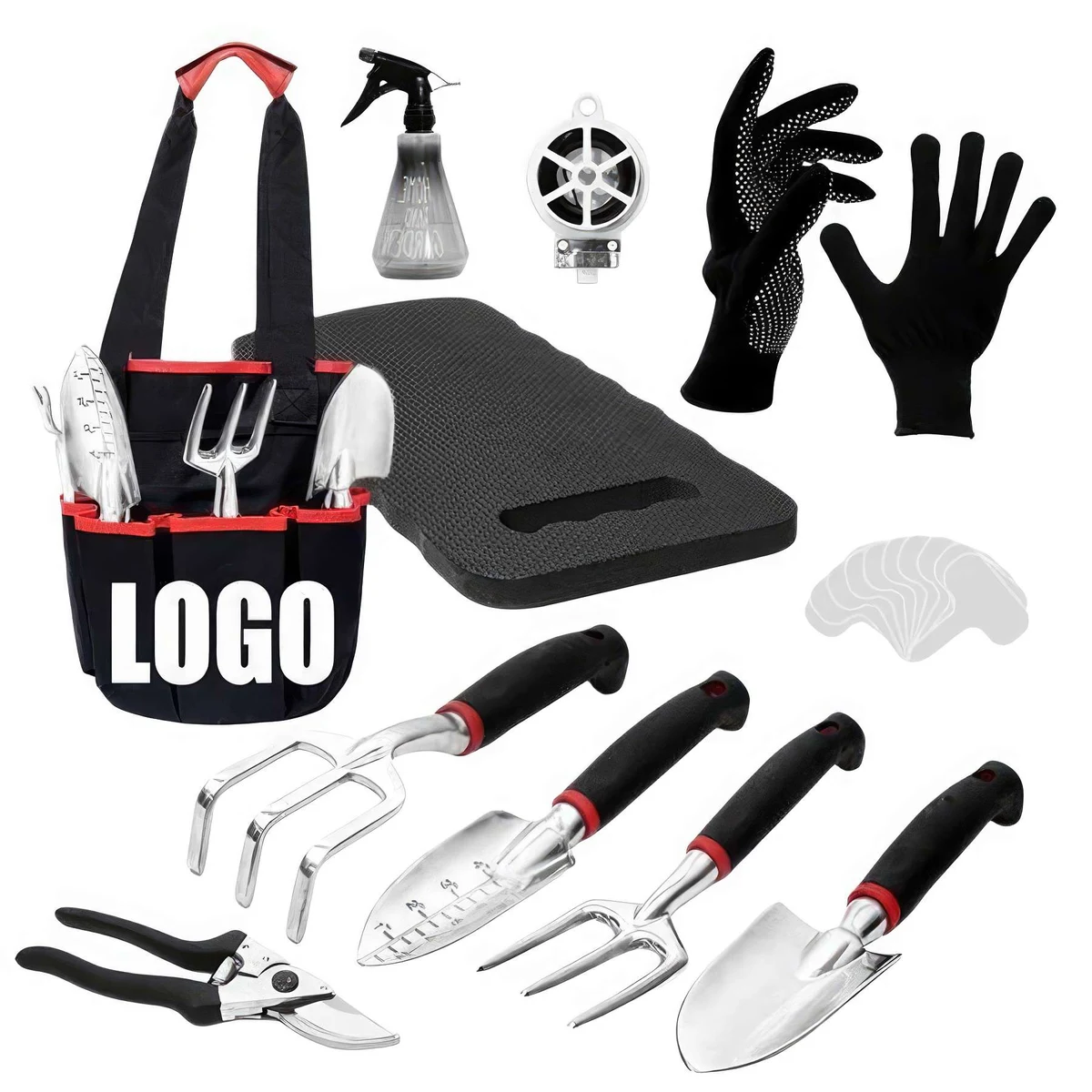 Home Gardening Planting Hand Tool Set Starter Kit with Bag 1