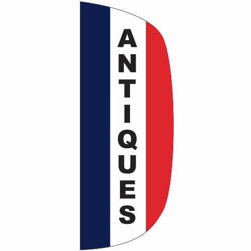 "ANTIQUES" 3' x 8' Message Flutter Flag