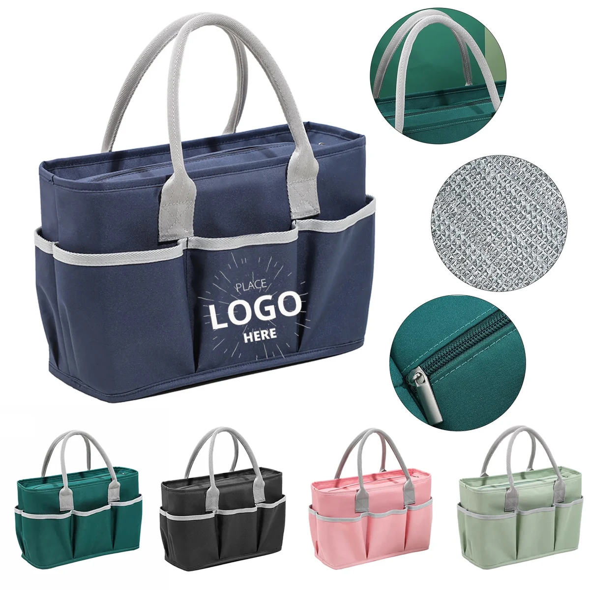 Multi Pocket Insulated Lunch Tote 1