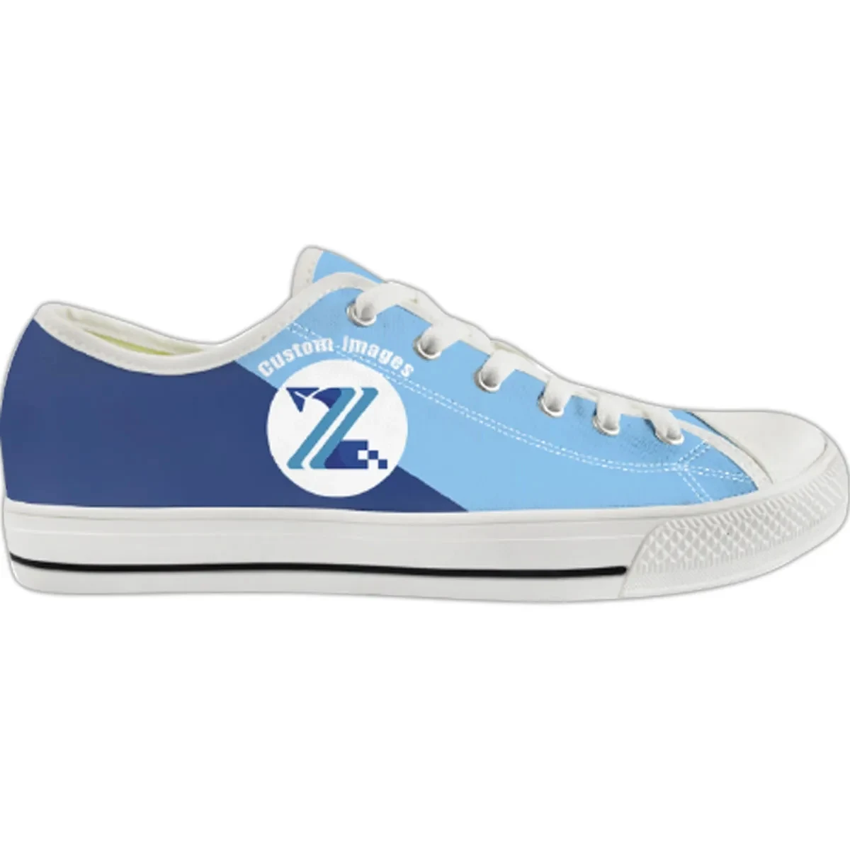 Classic Low Top Canvas Shoes (Tongue Printable) 1