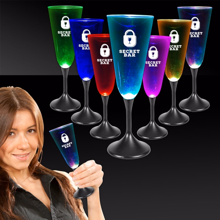 7 1/2 oz. Lighted Glow Champagne Flute