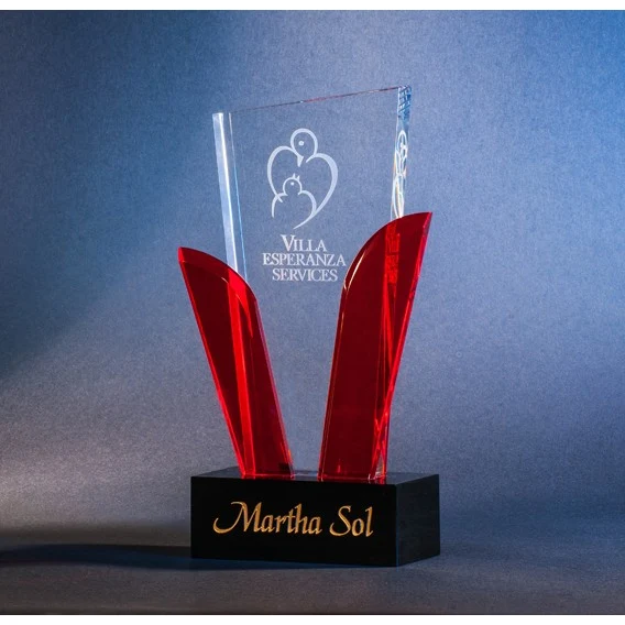 Artistic Expressions Crystal Blooming Crystal Award 1