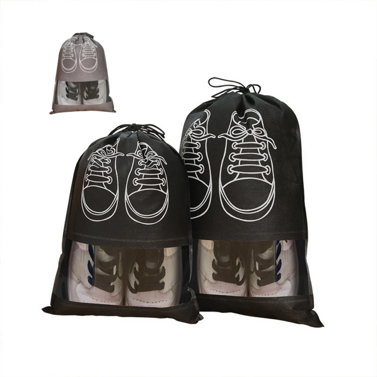 Reusable Drawstring Footwear Storage Pouch 1