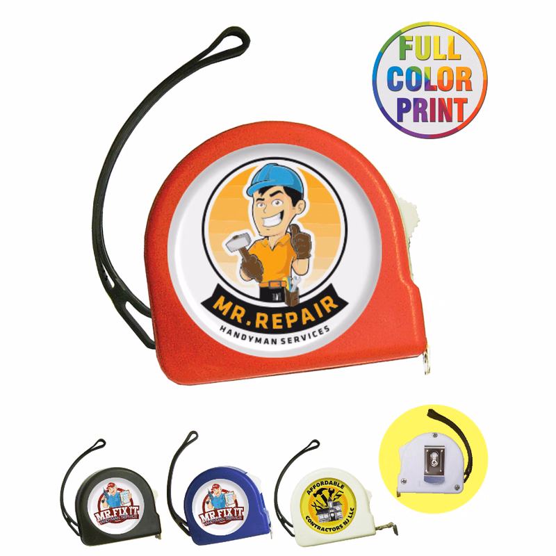 Tape Measure With Belt Clip And Wrist Strap