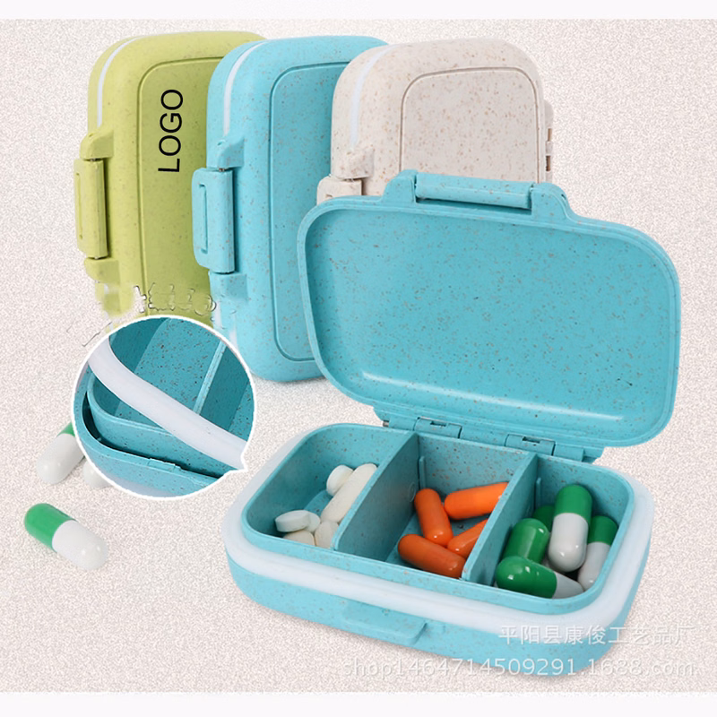 3 Removeable Compartments Pill Case Pocket Size