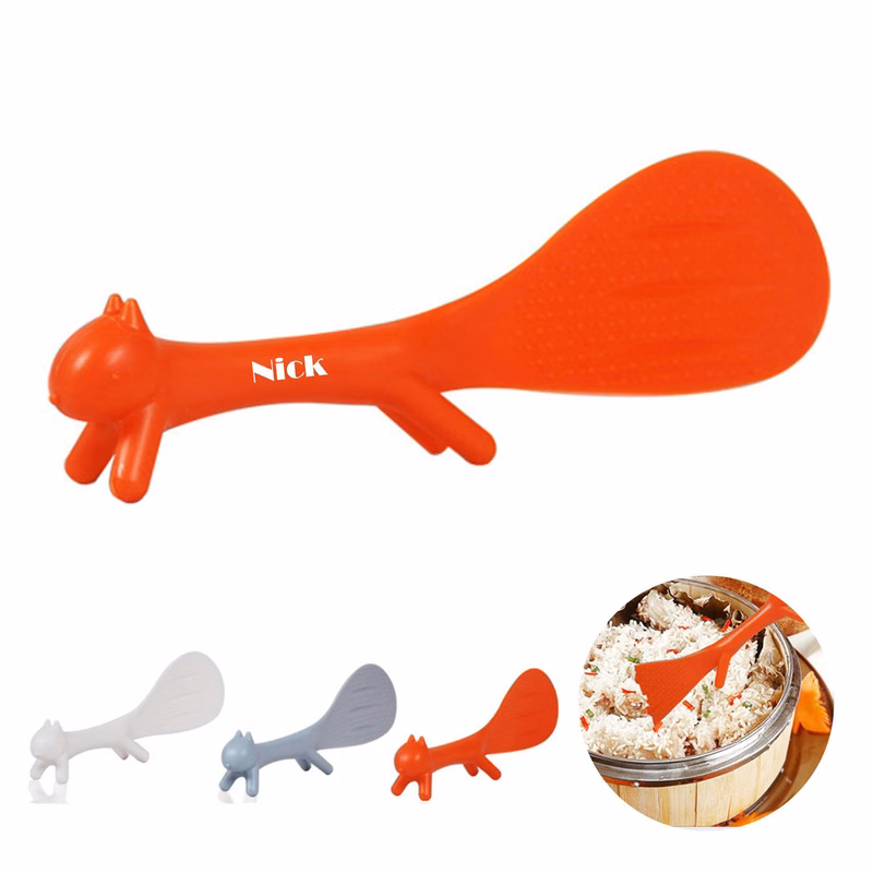 Cute Creative Squirrel Standing Non-Stick Table Lunch Spoon