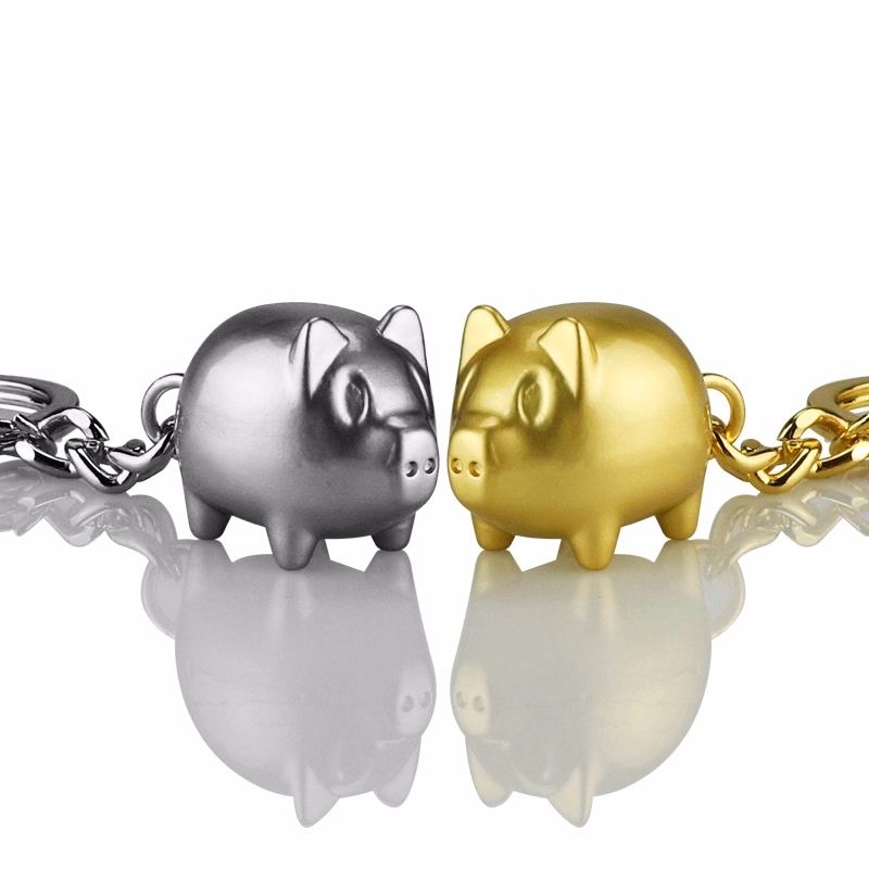 Lucky pig keychain