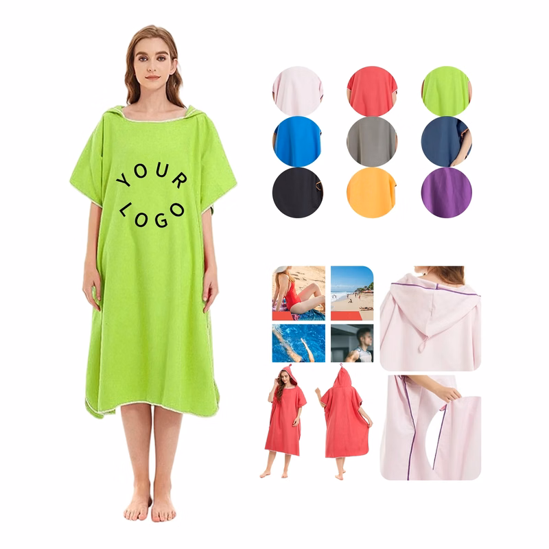 MOQ 50 Solid Color Adult Poncho
