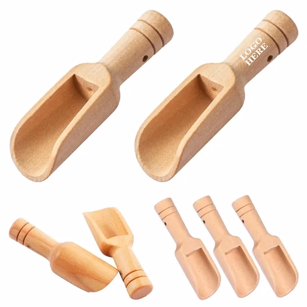Custom Mini Bamboo Measuring Spoon — Natural Wood Eco-Friendly Kitchen Essential