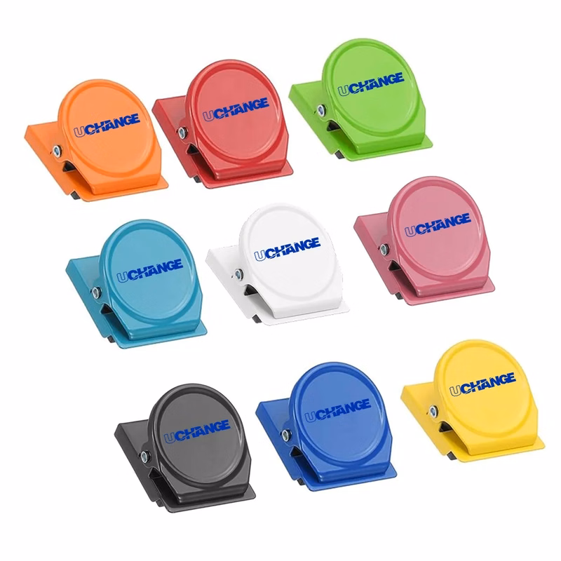 Round Magnetic Clip W/ Strong Grip For Notes And Branding