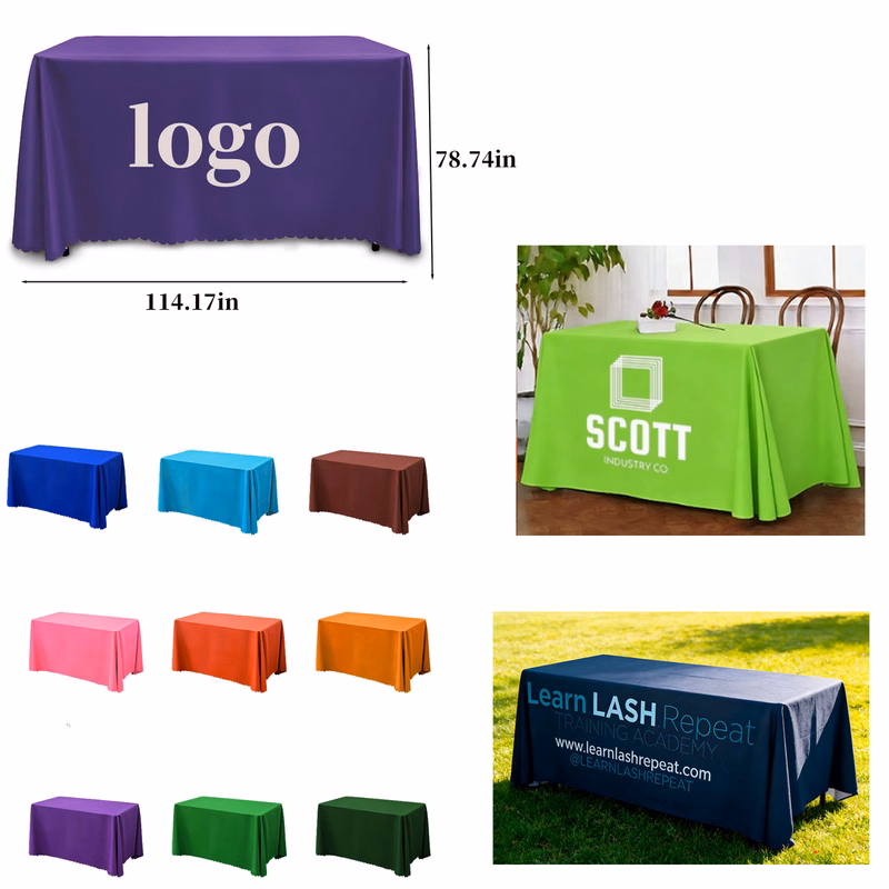 Custom Logo Conference Advertising Tablecloth