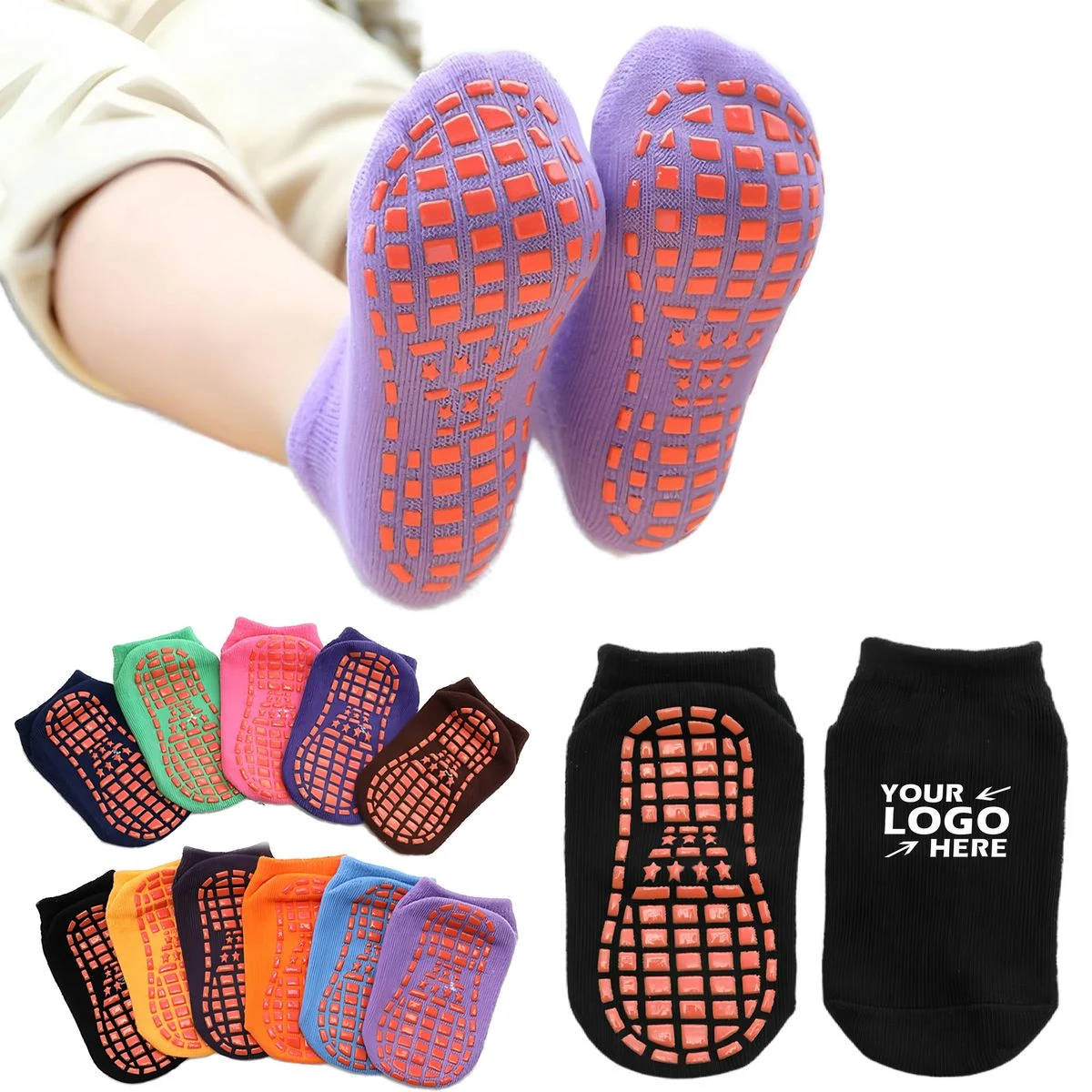 Anti-Skid Grip Socks for Yoga & Fitness 1