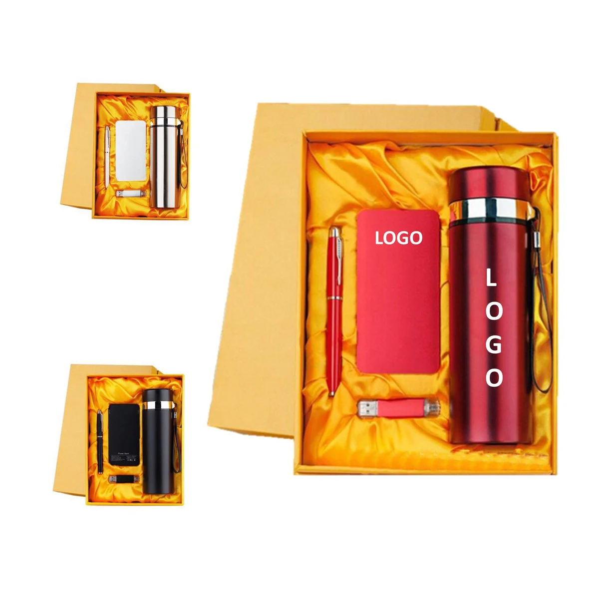 Business Gift Set Tumbler Usb Drive Power Bank Pen 1