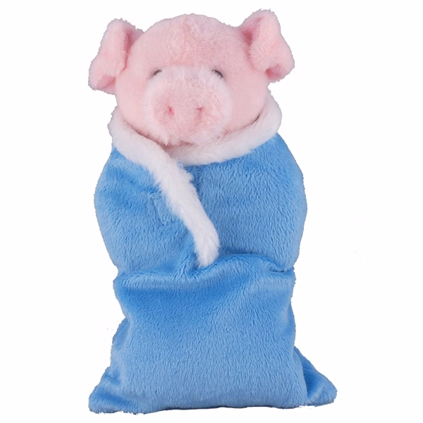 Soft Plush Pig in Baby Sleep Bag Stuffed Animal