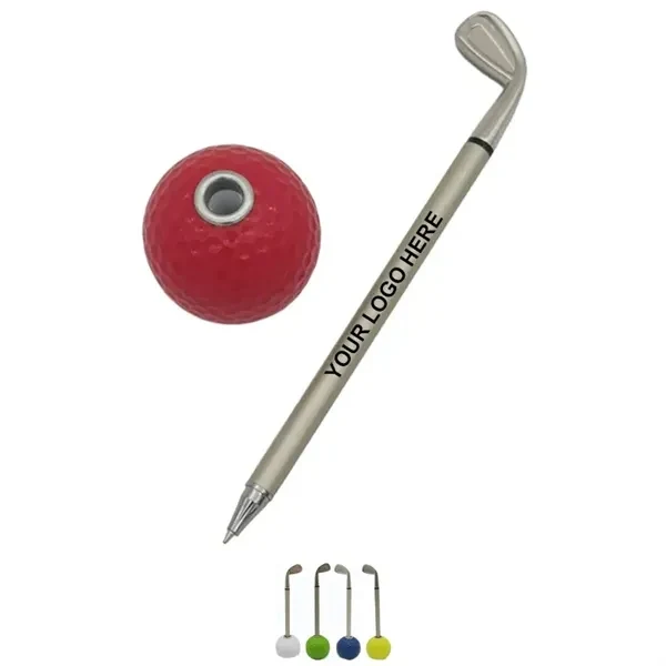 Custom Aluminum Golf Ball Pen With 1.6 Inch Sphere — Executive Ballpoint 1