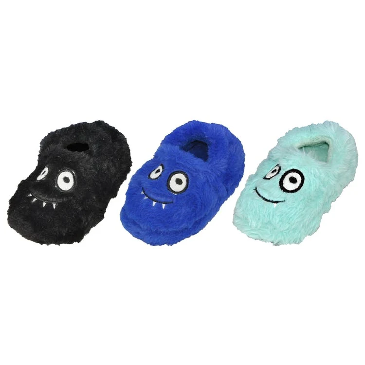 Toddler's Monster Fuzzy Slippers - Assorted Size 5-10 Age 1-3 Years 1