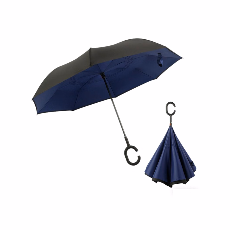 Double Layer Reverse Folding Weather Umbrella