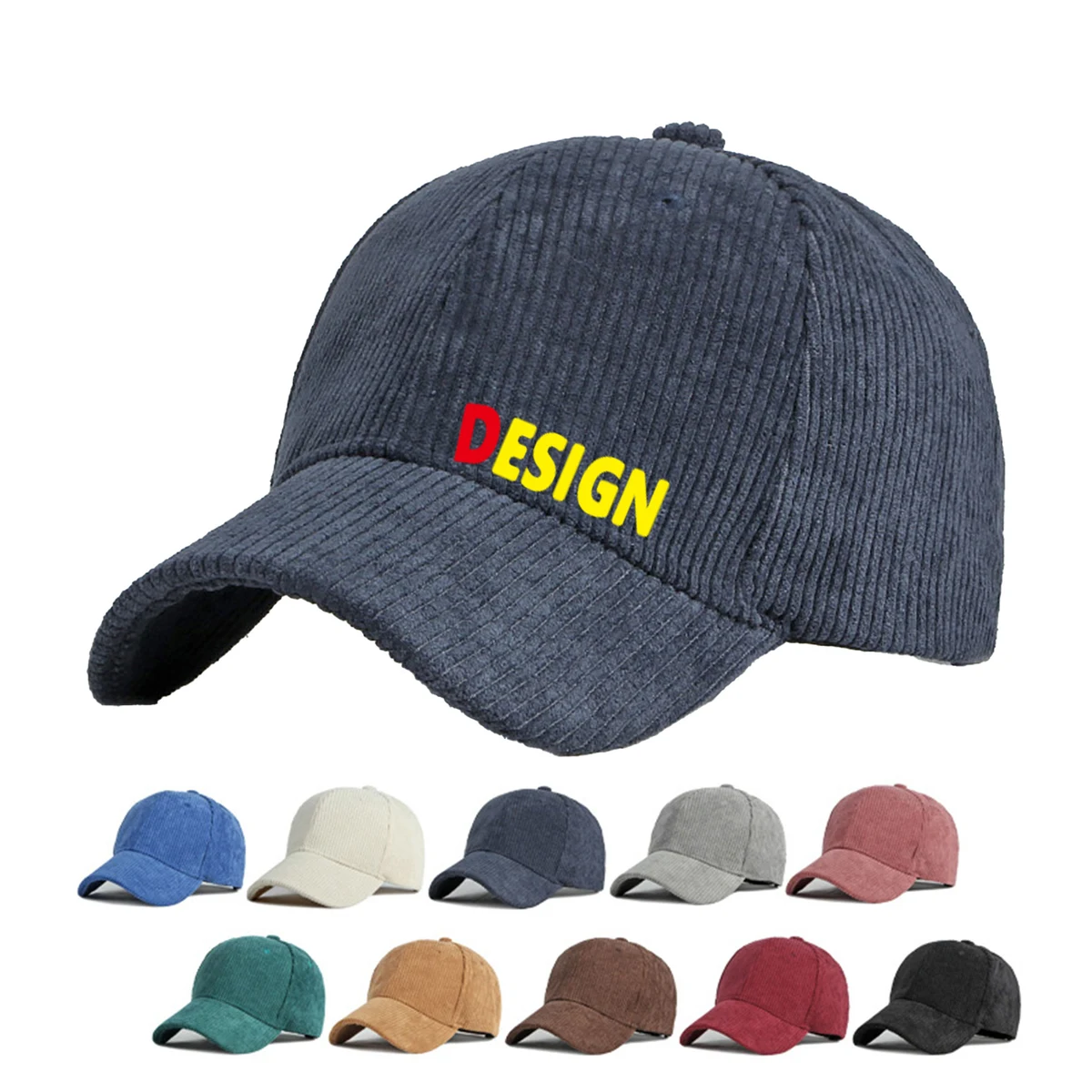 Corduroy Baseball Cap 1