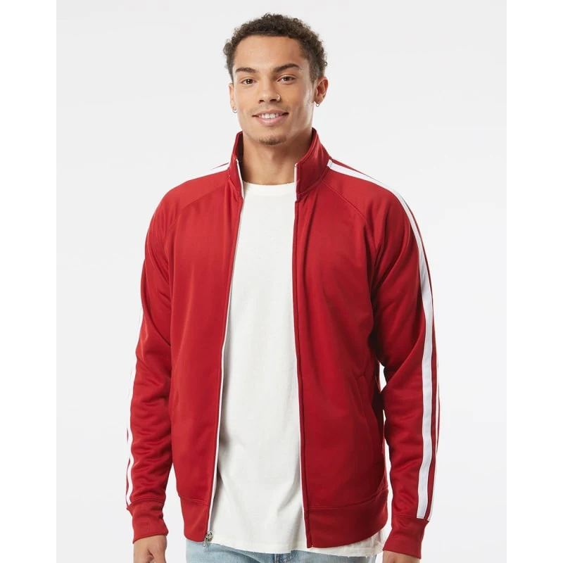 Independent Trading Co. Men's Lightweight Poly-Tech Full-Zip Track Jacket - EXP70PTZ 1
