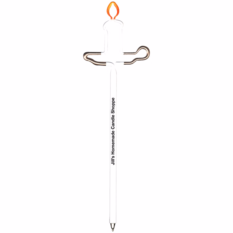 Candle With Tray Multi-Color Inkbend Standard, Bent Pen