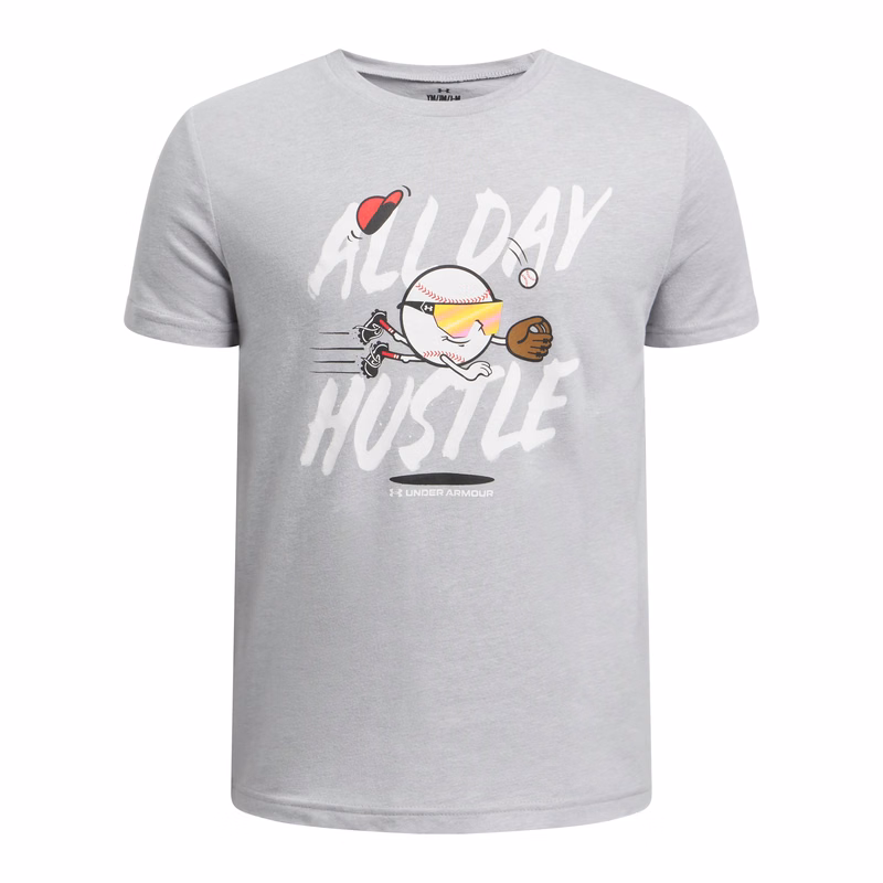 UA Baseball Hustle Boys' Short Sleeve