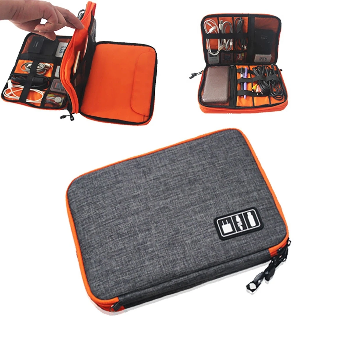 Travel Organizer Electronics Cord Case 1