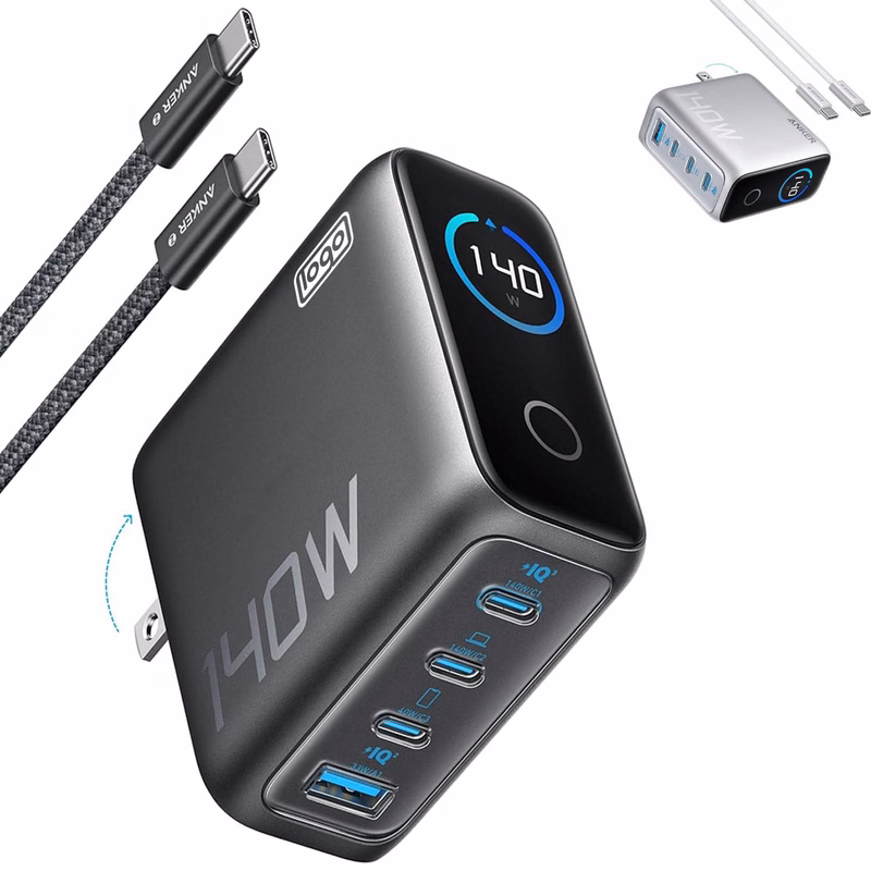 4-Port Multi-Device Fast Charging Station w/ Smart PD