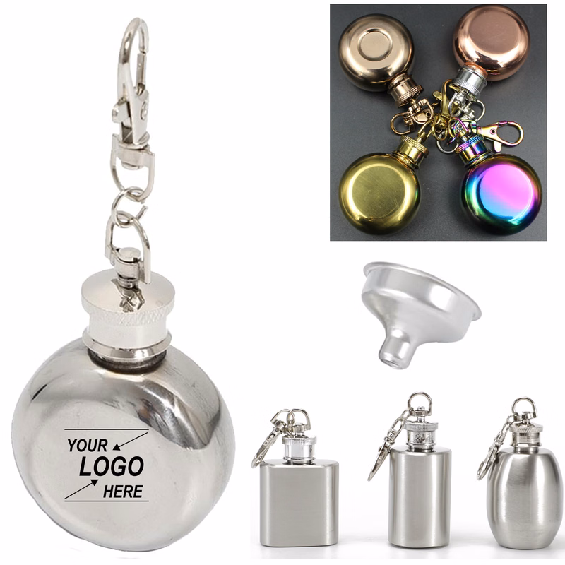 1oz Stainless Steel Pocket Hip Flask