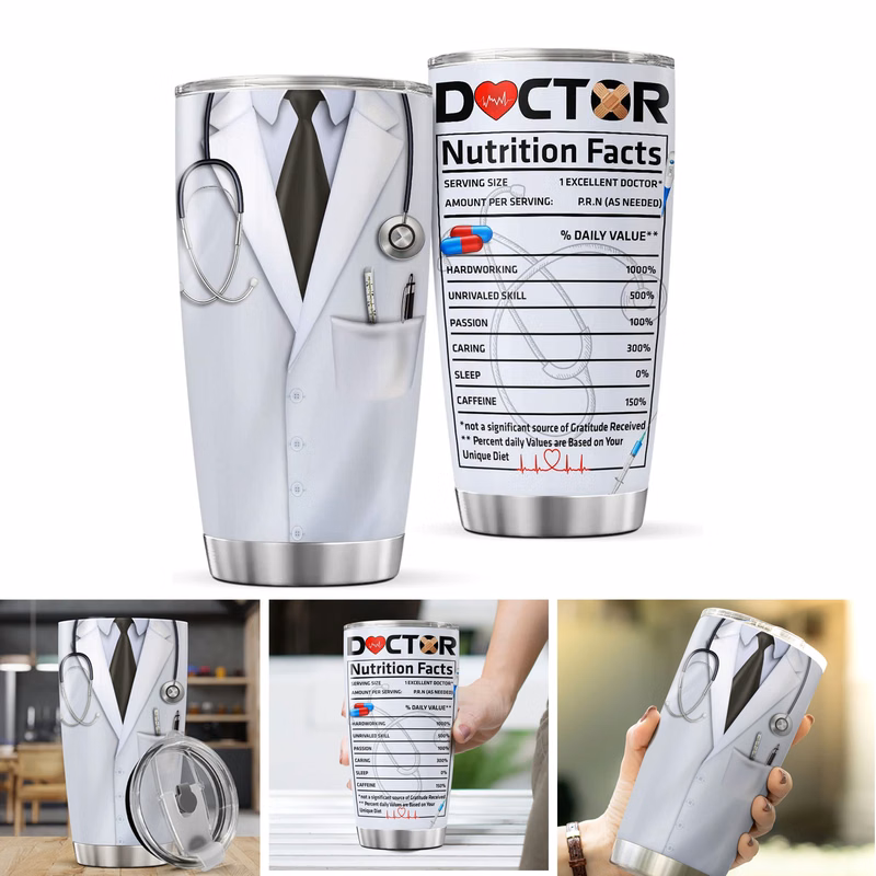 20 Oz Doctor Tumbler Coffee Mug
