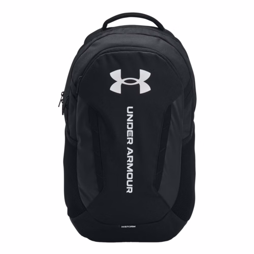 Under Armour Hustle 6.0 Backpack - Black/Black/White